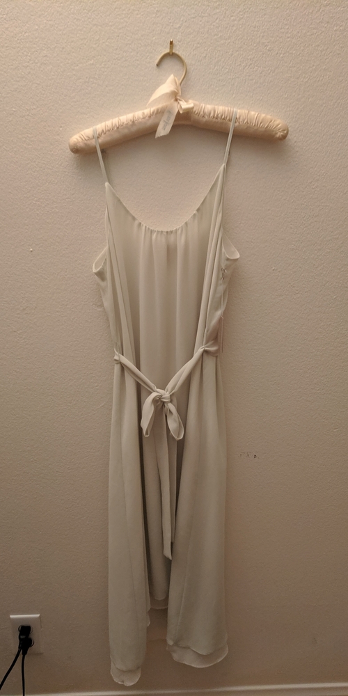 Simple pale green dress